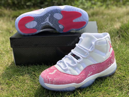 AirJordan 11 High Top Snakeskin Pink