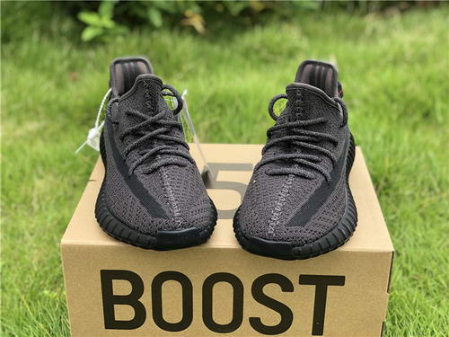 Authentic Yeezy 350 V2 Boost Black/Grey(correct version)