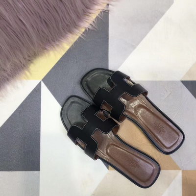 H**mes slippers women(aaa)-014
