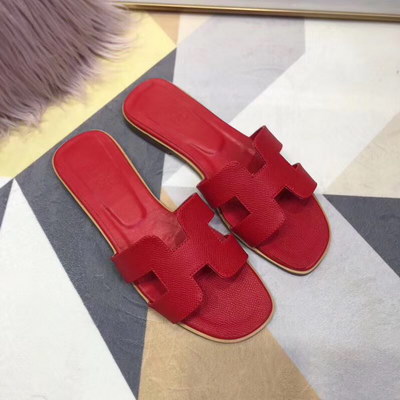H**mes slippers women(aaa)-015