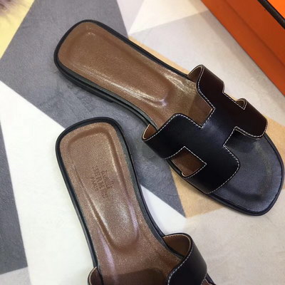 H**mes slippers women(aaa)-014