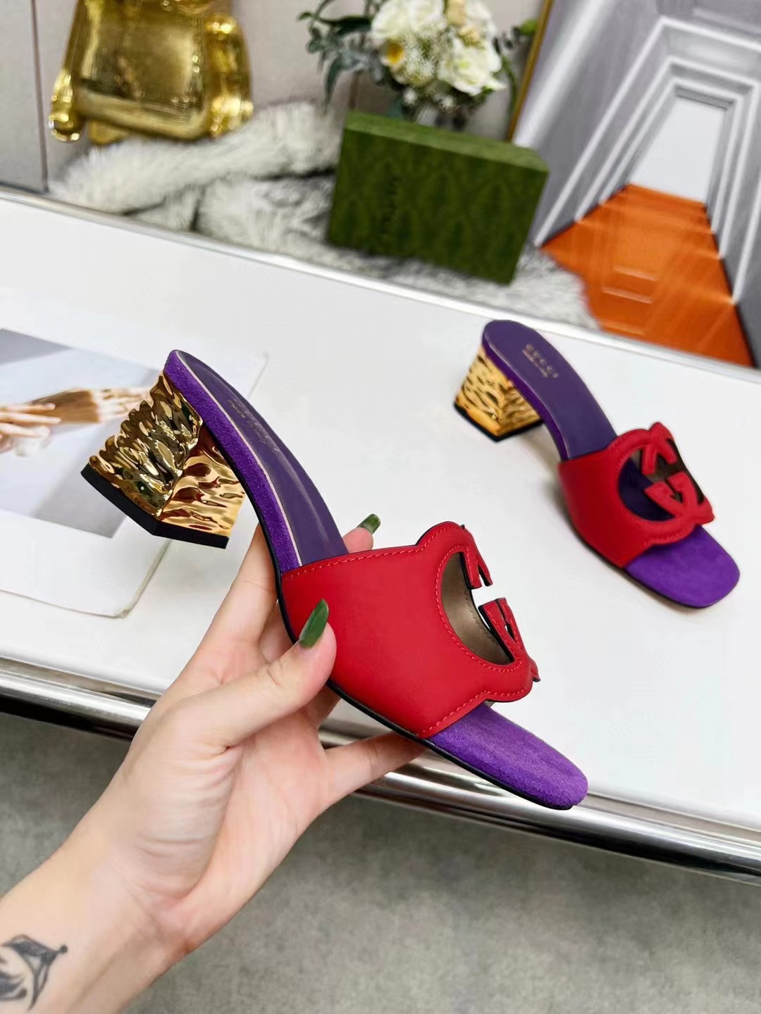 G*u*i slippers women(aaa)-170