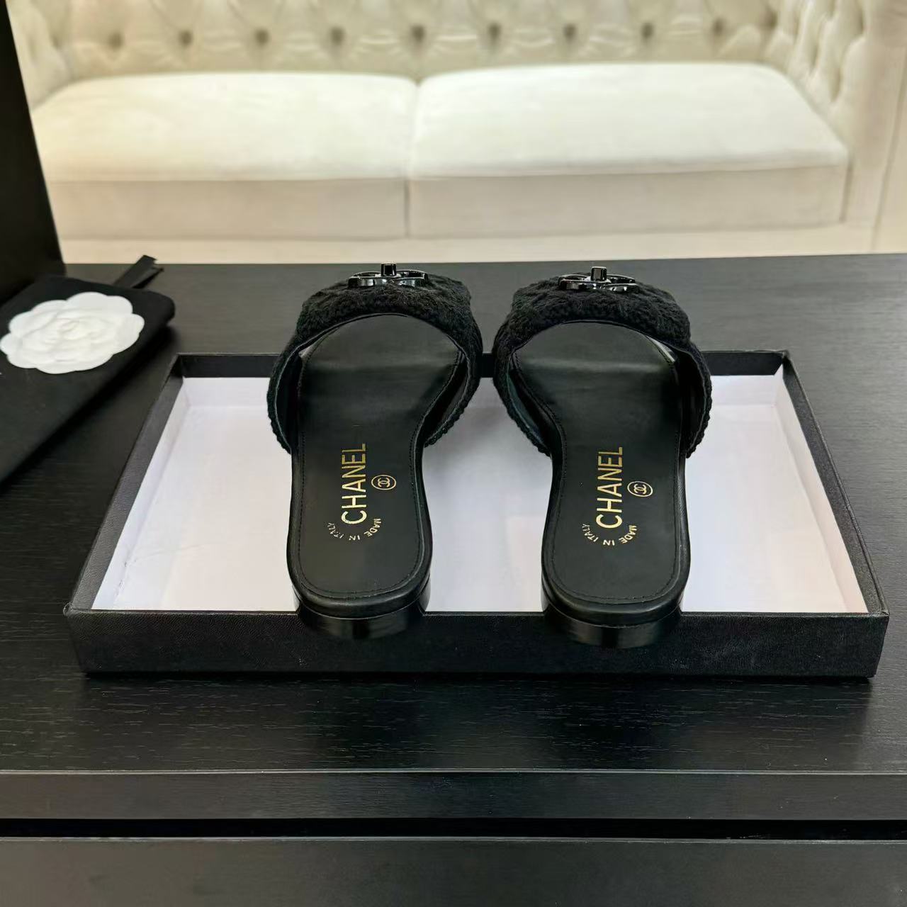 Ch*el slippers women(aaa)-016