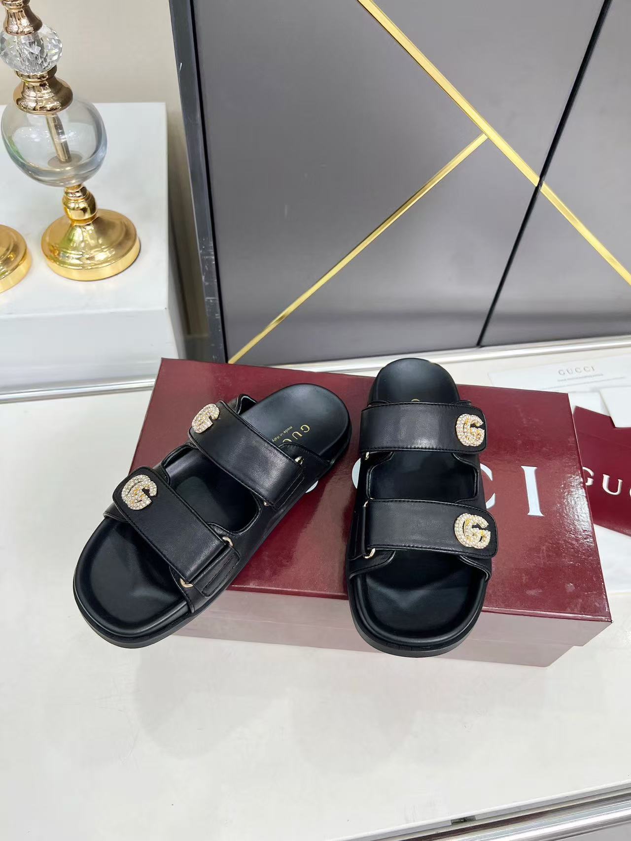 G*u*i slippers women(aaa)-186